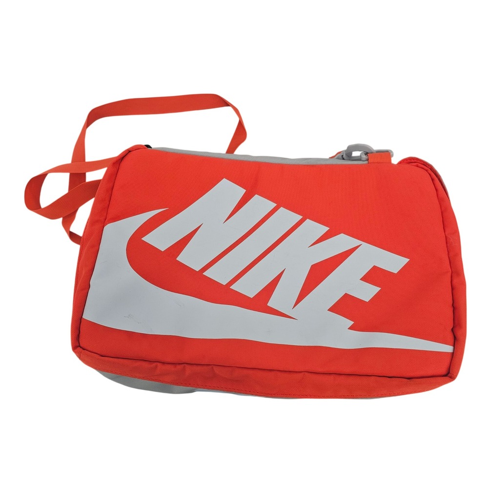 Nike Shoe Box Bag Orange Grey Crossbody Sneaker Travel Case BA6149-810